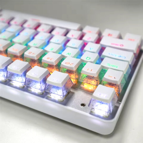 104 Keys Pudding Keycap Set – OEM Profile ABS PBT Double Shot for MX Switch Mechanical Keyboards | RGB Backlit Compatibility
