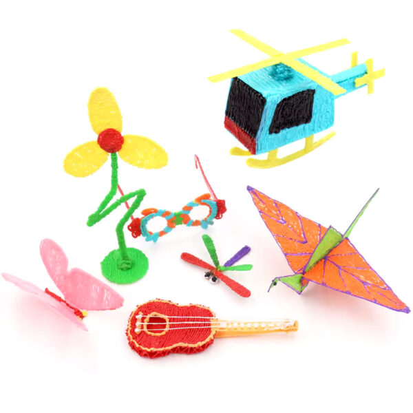 Colored PLA Filament Refill for 3D Printing Pen – Safe, Smoke-Free & Flexible | 36M 50M 100M 150M 200M for Kids & Creative Projects