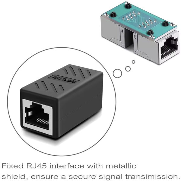 Ethernet Cable Extender – RJ45 Cat 5/6/6a Coupler Connector | Female to Female Extender for Seamless Network Connection