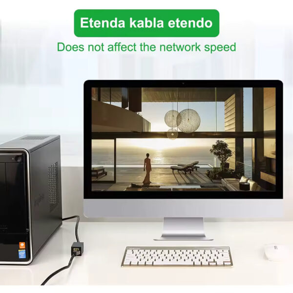 Ethernet Cable Extender – RJ45 Cat 5/6/6a Coupler Connector | Female to Female Extender for Seamless Network Connection