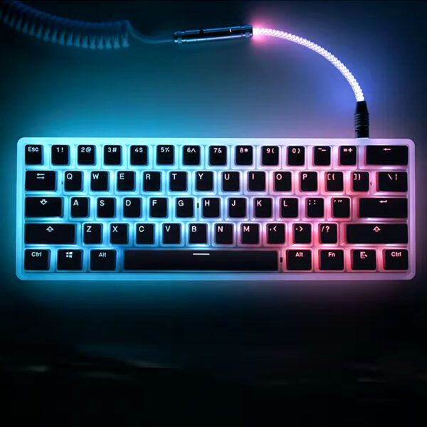 104 Keys Pudding Keycap Set – OEM Profile ABS PBT Double Shot for MX Switch Mechanical Keyboards | RGB Backlit Compatibility